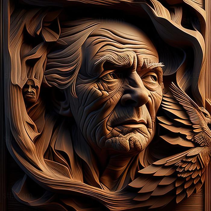 3D модель Адольф Бори, американский художник. (STL)